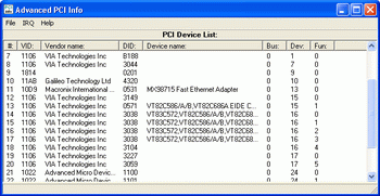 Advanced PCI Info